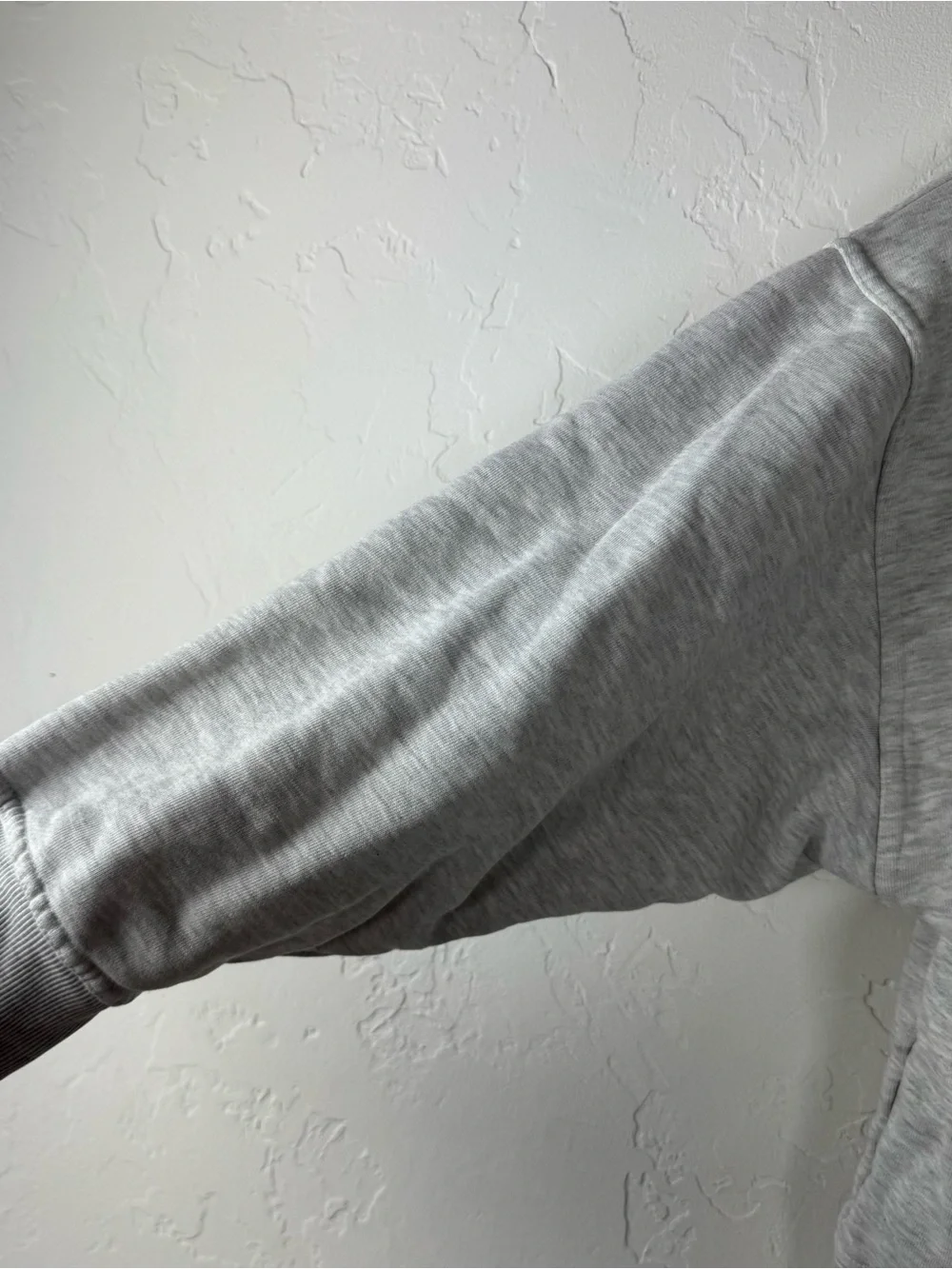 ASOS Design Pullover Sweatshirt Sweater Mock Neck Cowl Fleece Grey Light Cotton